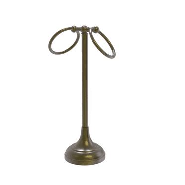 Antique Pewter Allied Brass BL-53-PEW Vanity Top 2 Ring Guest Towel Holder Antique Pewter Allied Brass BL-53-PEW Vanity Top 2 Ring Guest Towel Holder